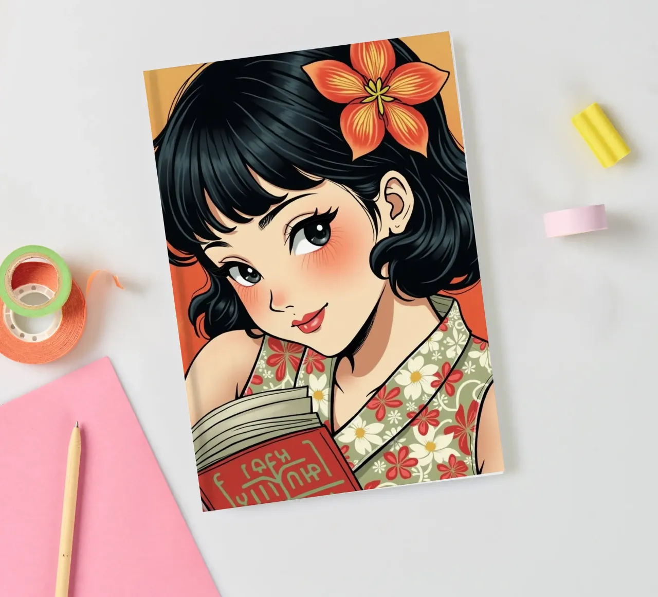 Japanese Goddess notebook by van hellen