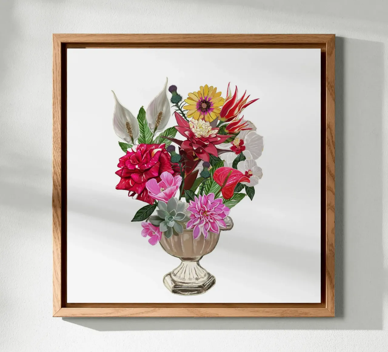 Bouquet di fiori colorati alluminio dibond da gulsengunel