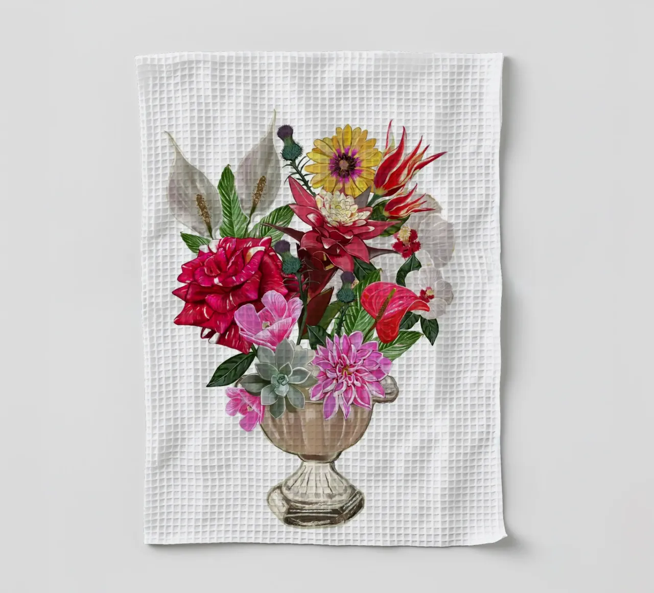 Bouquet di fiori colorati canovaccio da cucina da gulsengunel