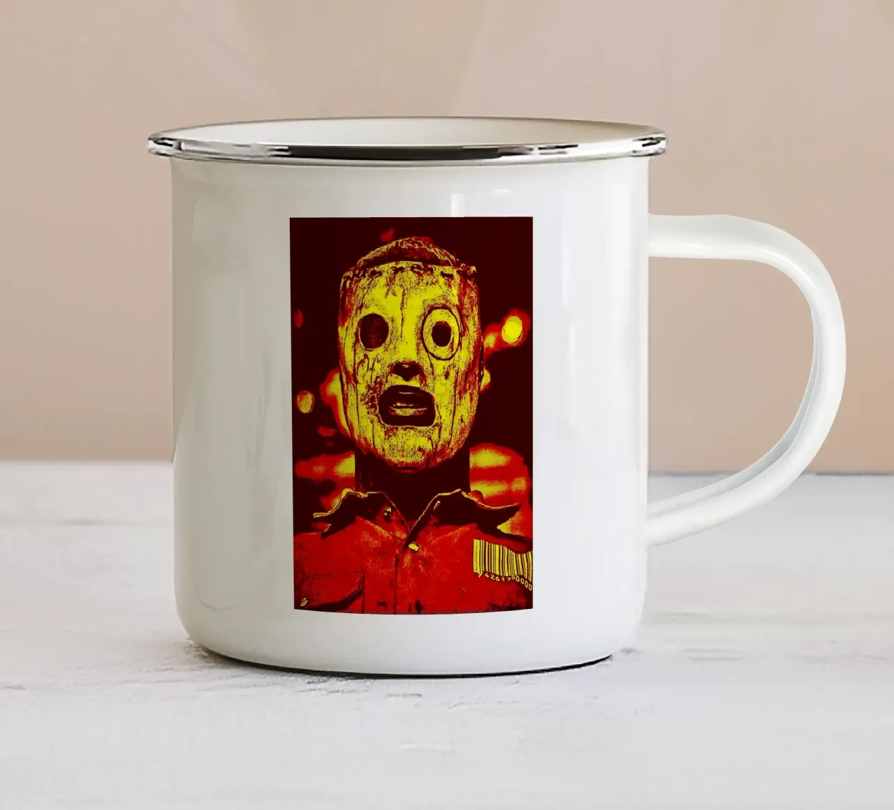slipknot band art tazza in smalto da vanhesling