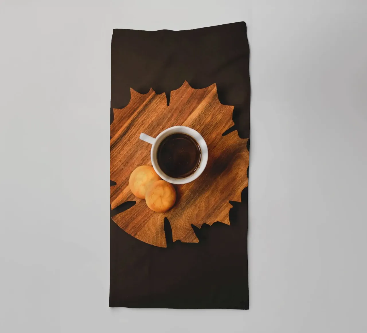 caffè in legno asciugamano da bagno da cofa home