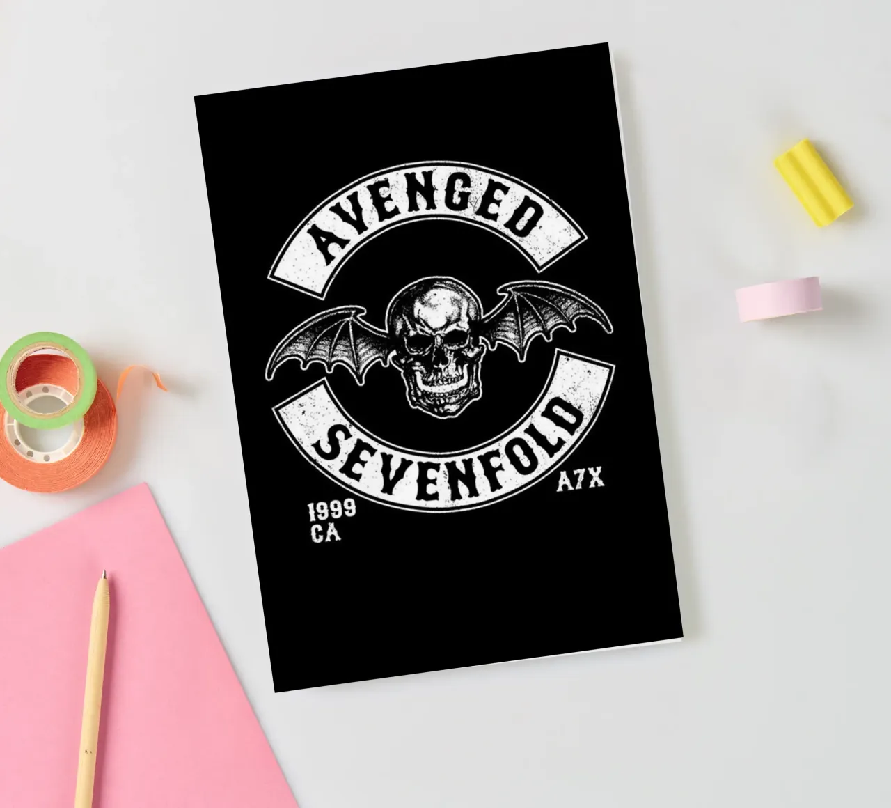 Avenged Sevenfold 5 Art notebook by music soul