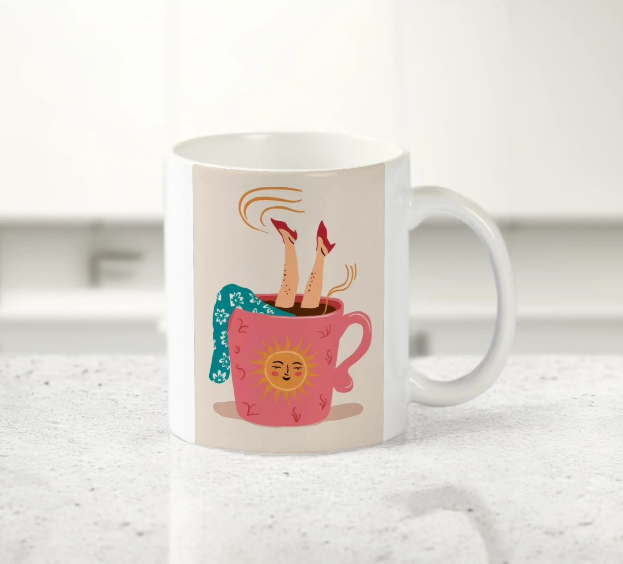 Fuga dalla tazza da tè celeste tazza in ceramica da Haven Fantasy