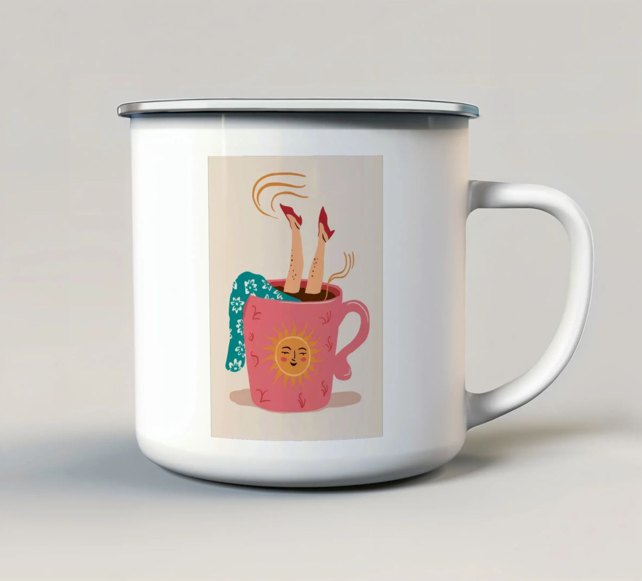 Himmlische Teetasse Escape Emaille Tasse von Haven Fantasy