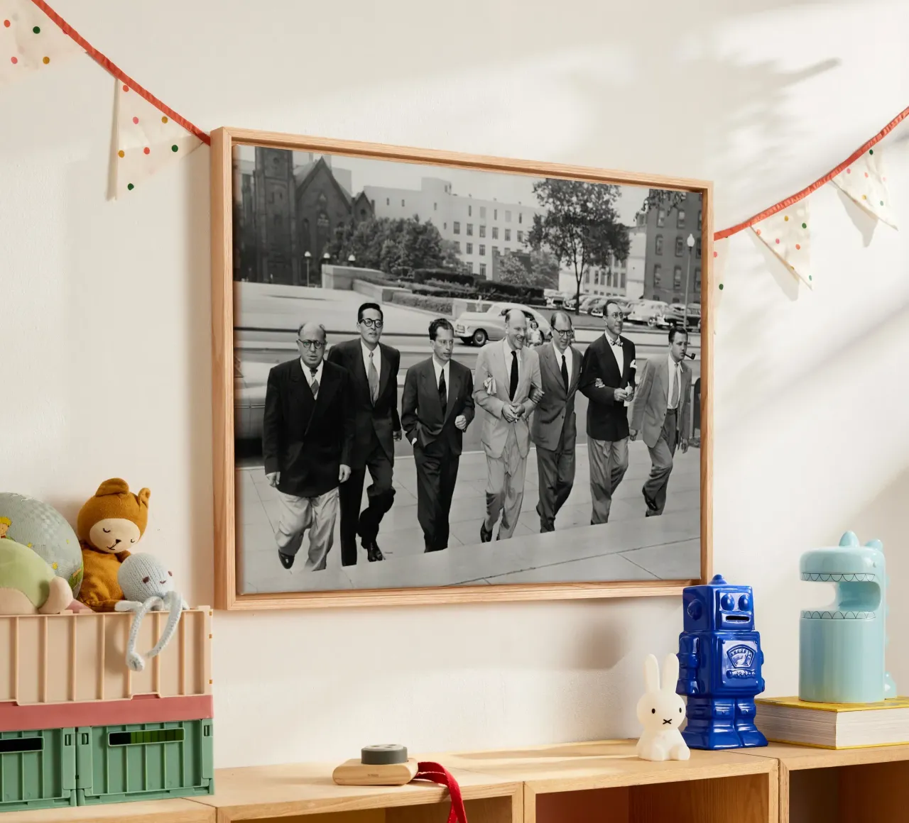 Hollywood Writers Go on Trial canvas with Floater frame by williamsshop
