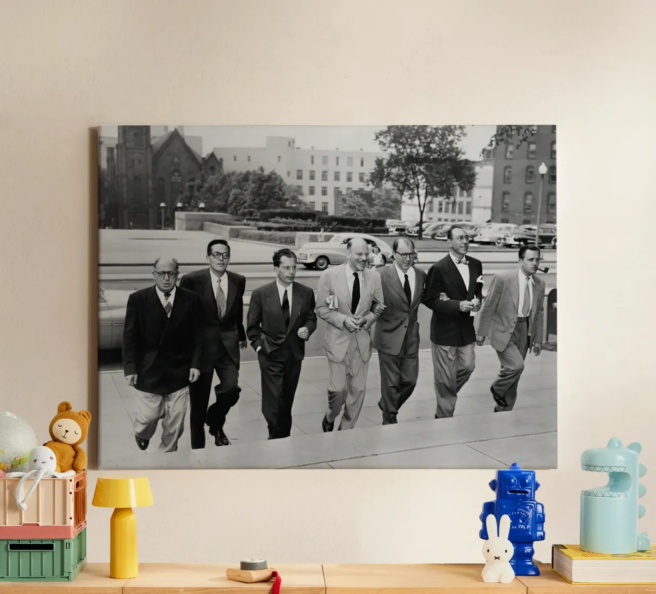 Hollywood Writers Go on Trial canvas with Floater frame by williamsshop