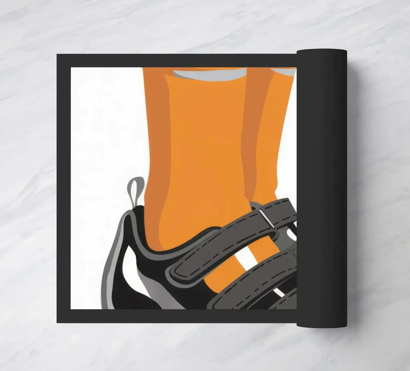 Sandal Sock Statement doormat by Peak Delusion