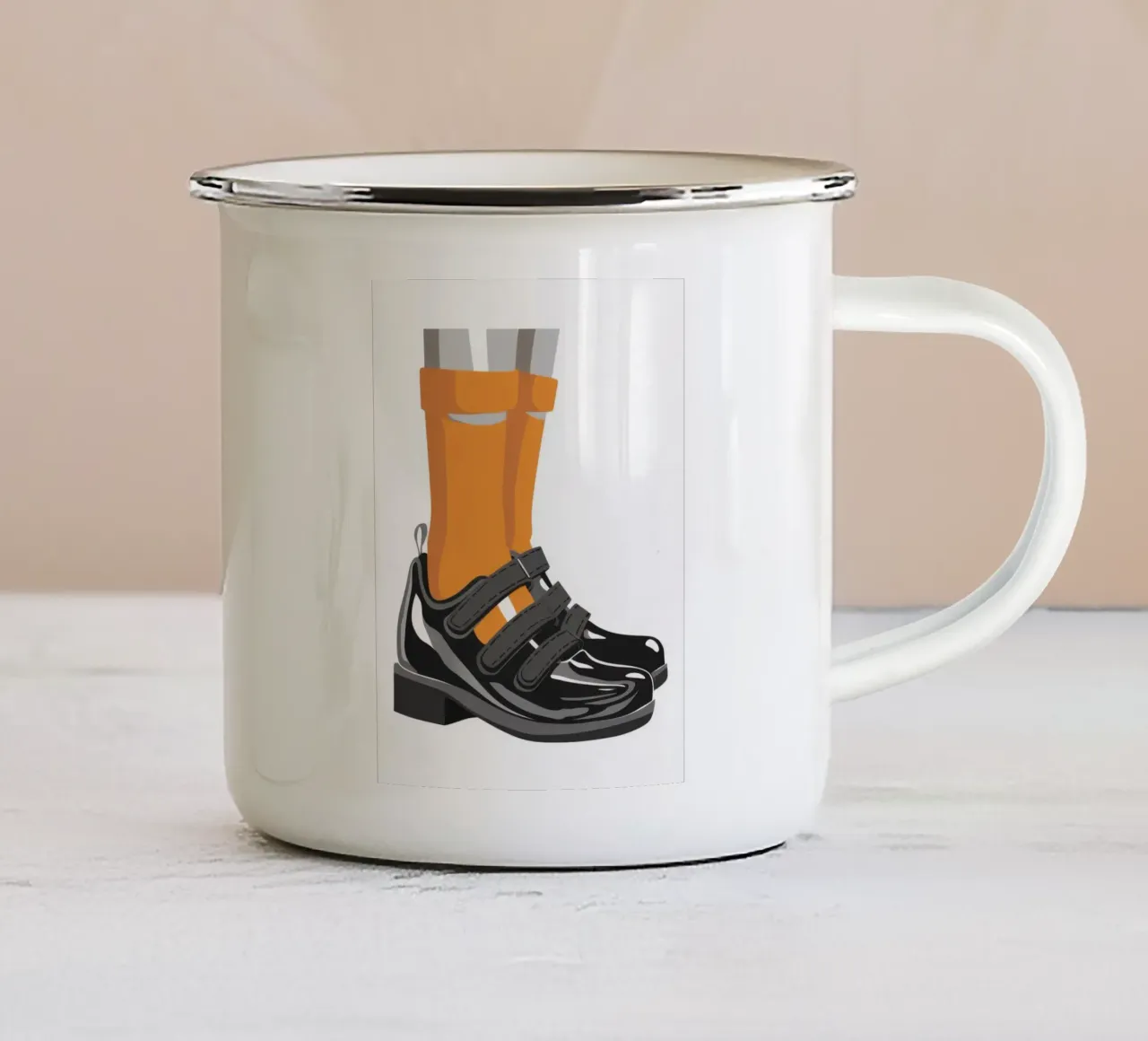 Sandal Sock Statement tazza in smalto da Peak Delusion