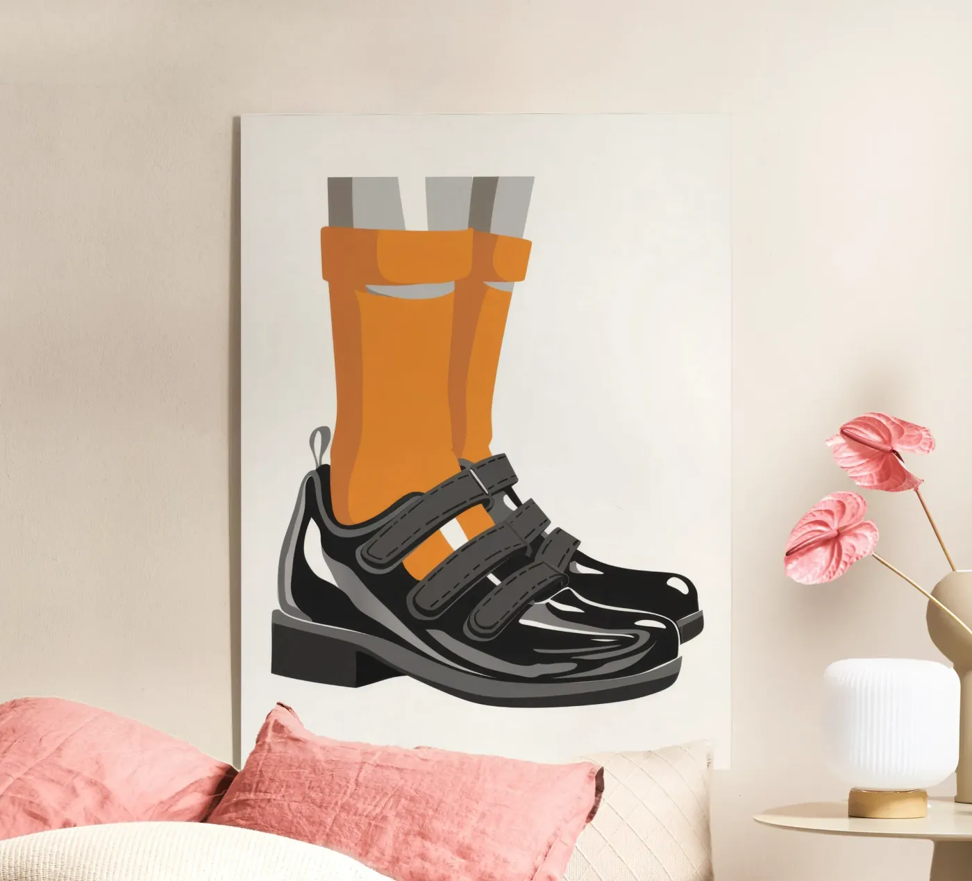 Sandal Sock Statement acryl van Peak Delusion