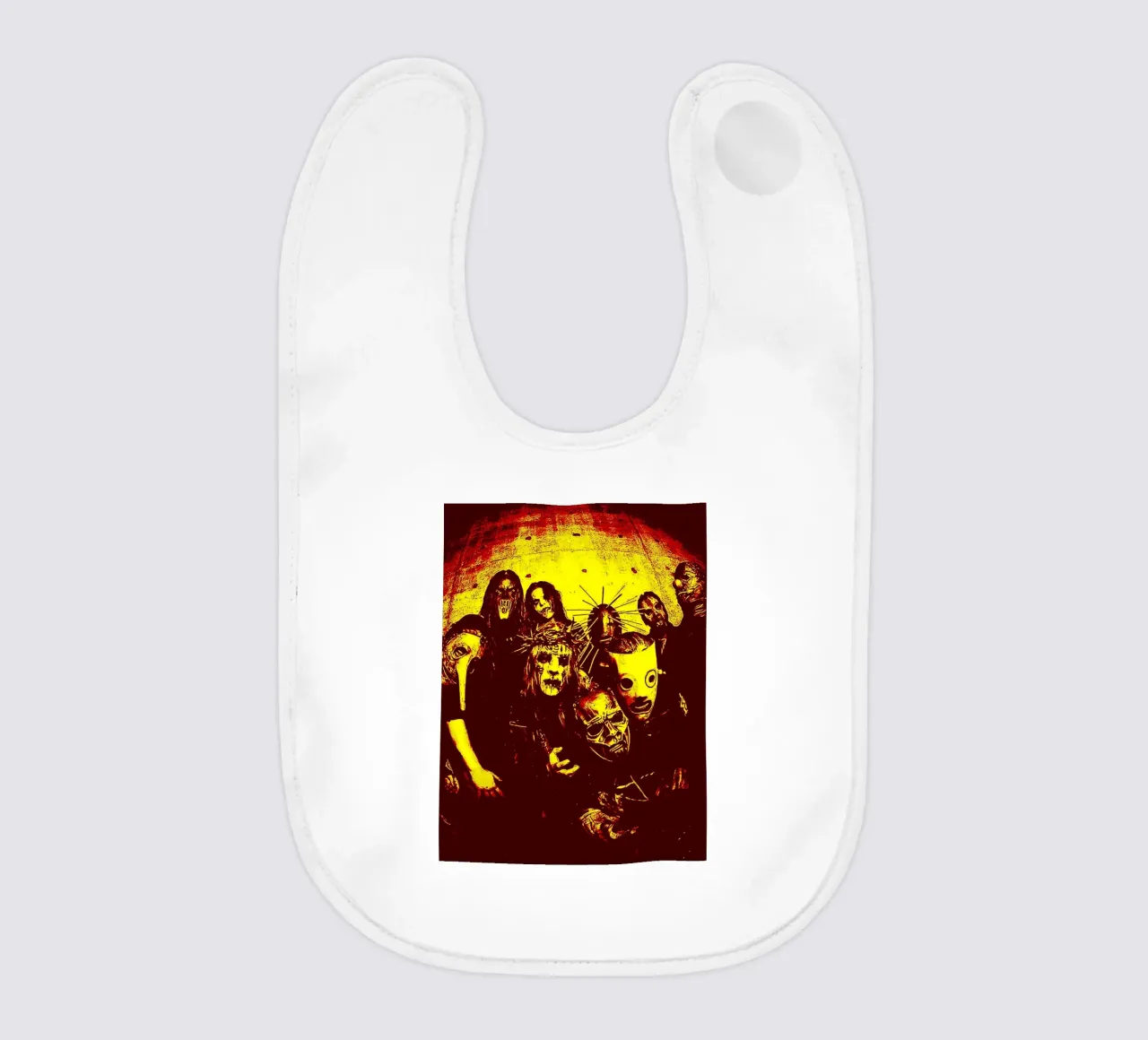 slopknot band art baby bib by vanhesling
