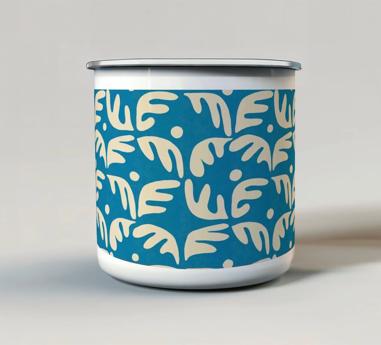 Cyano Pattern No 04 tazza in smalto da treechild