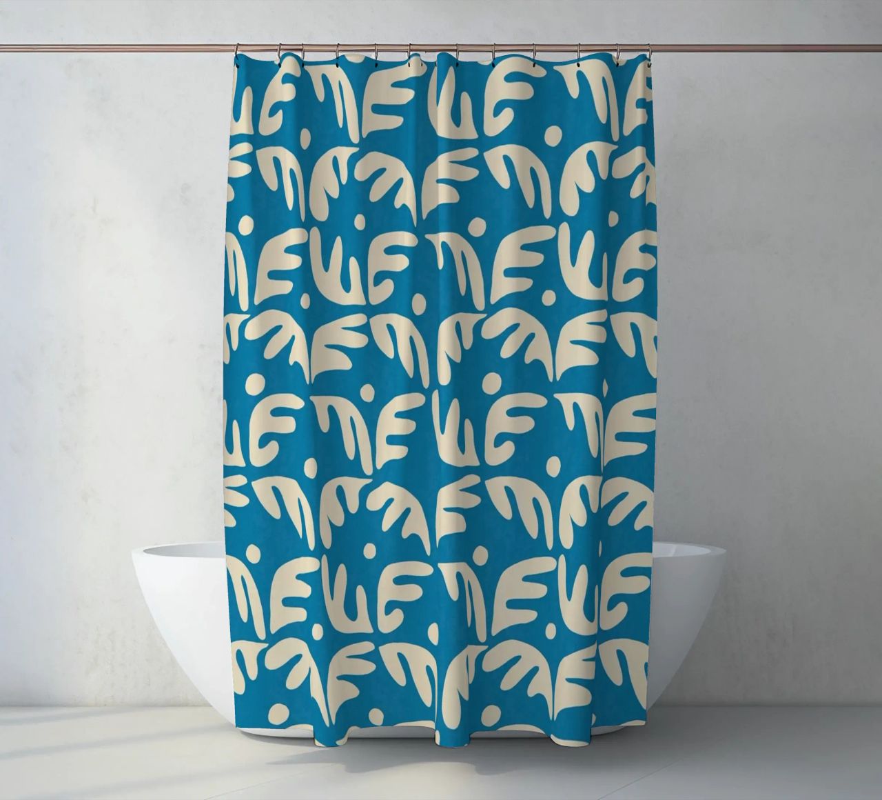 Cyano Pattern No 04 tenda da doccia da treechild