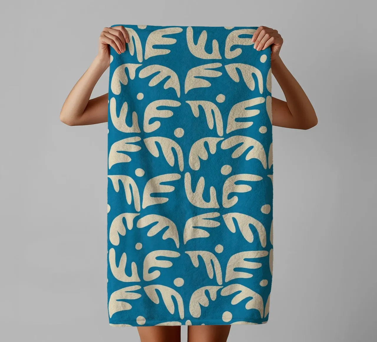 Cyano Pattern No 04 asciugamano da bagno da treechild