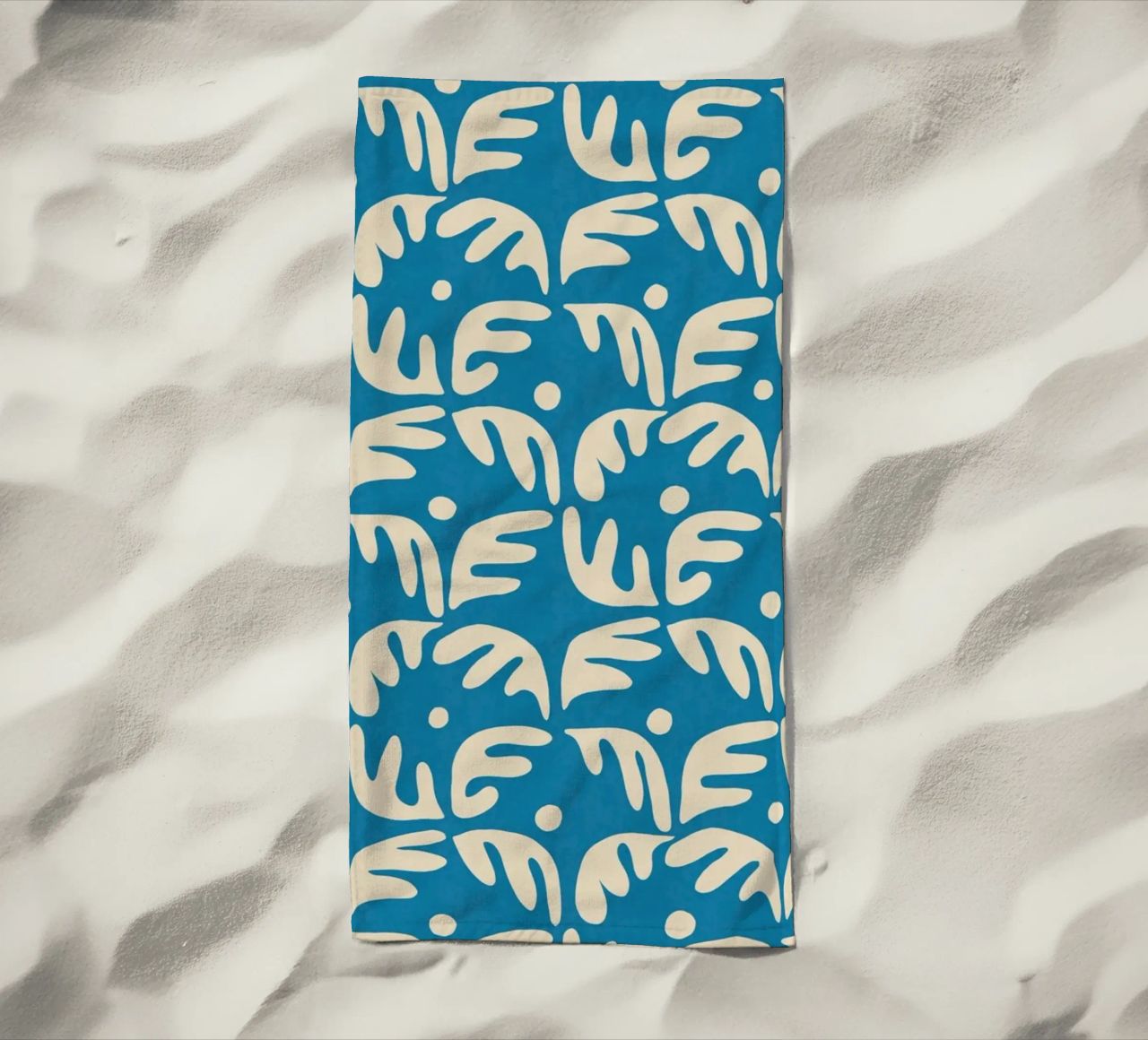 Cyano Pattern No 04 telo mare da treechild