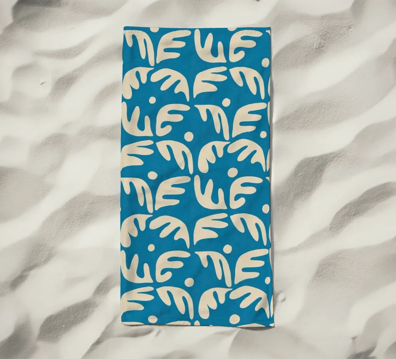 Cyano Pattern No 04 telo mare da treechild