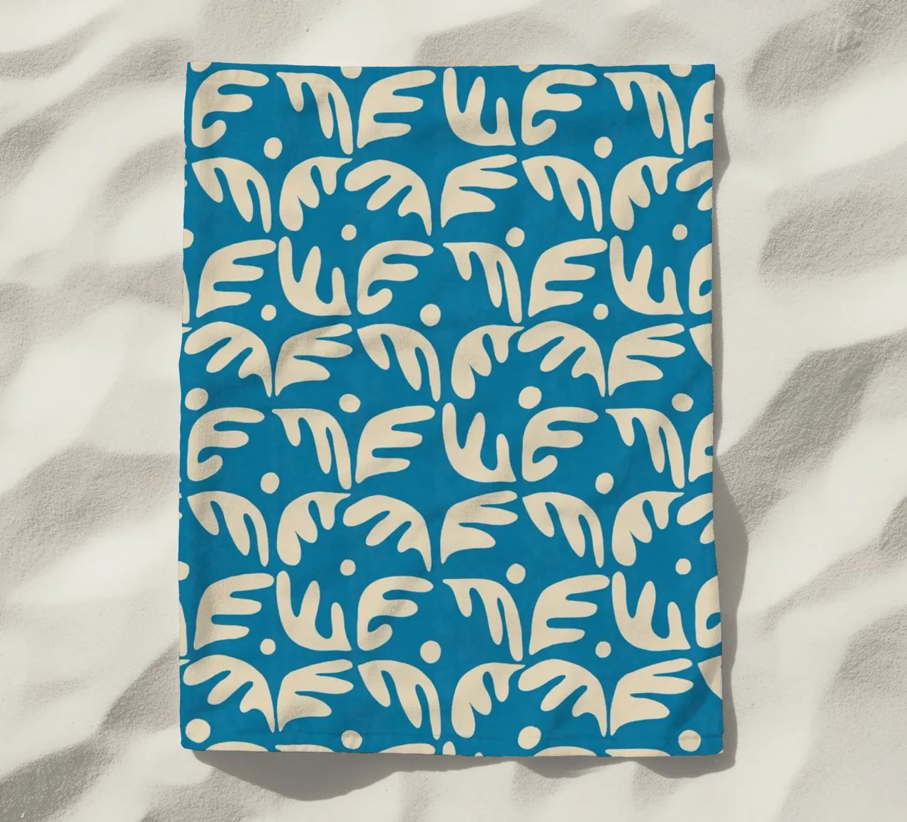 Cyano Pattern No 04 telo mare da treechild