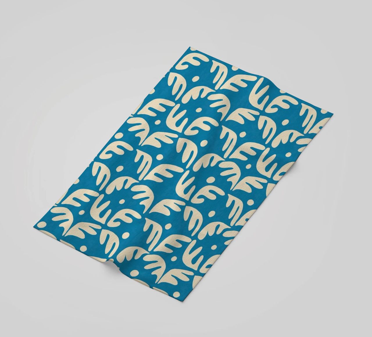 Cyano Pattern No 04 telo mare da treechild