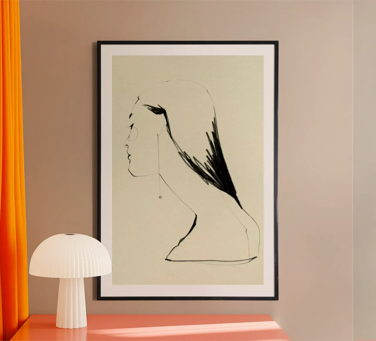 Pearl poster con telaio in plastica da Ekaterina Koroleva
