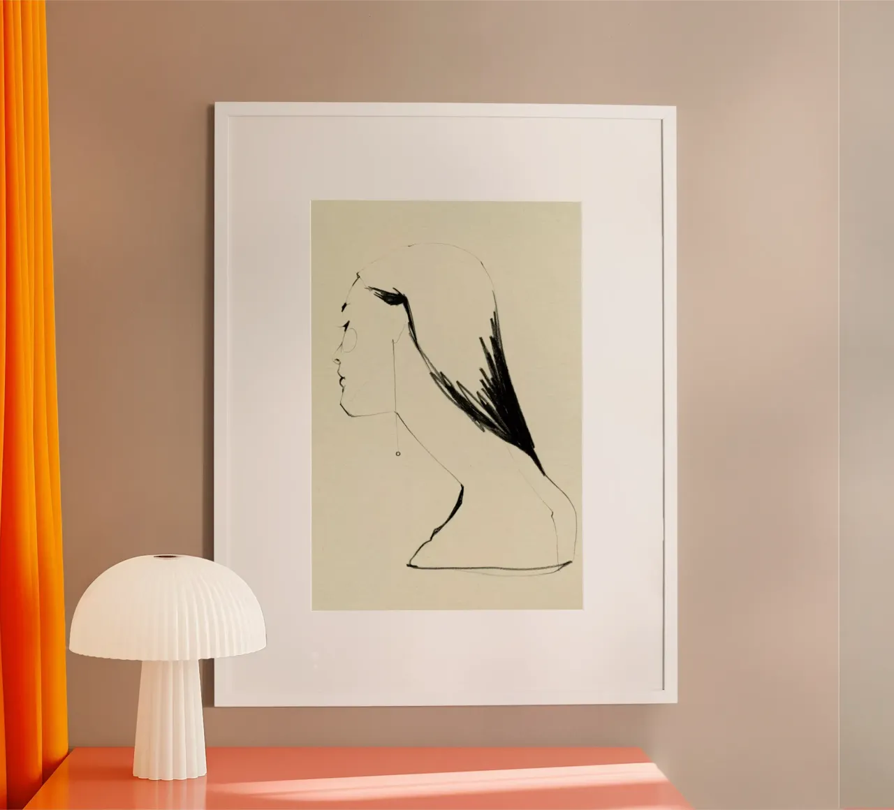 Pearl poster con telaio in plastica da Ekaterina Koroleva