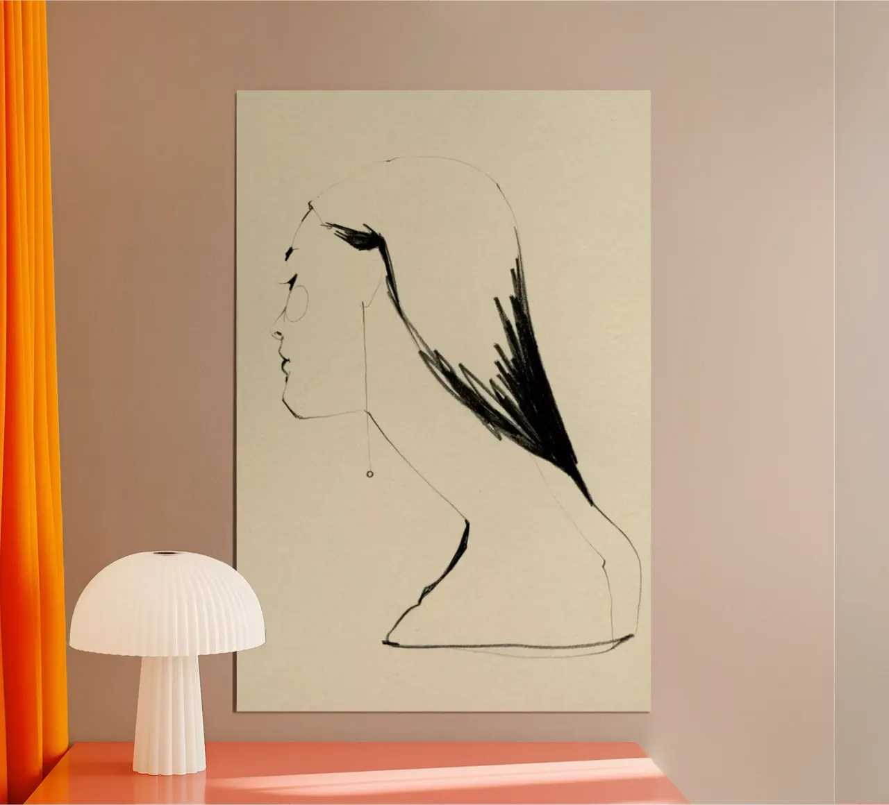 Pearl poster con telaio in plastica da Ekaterina Koroleva