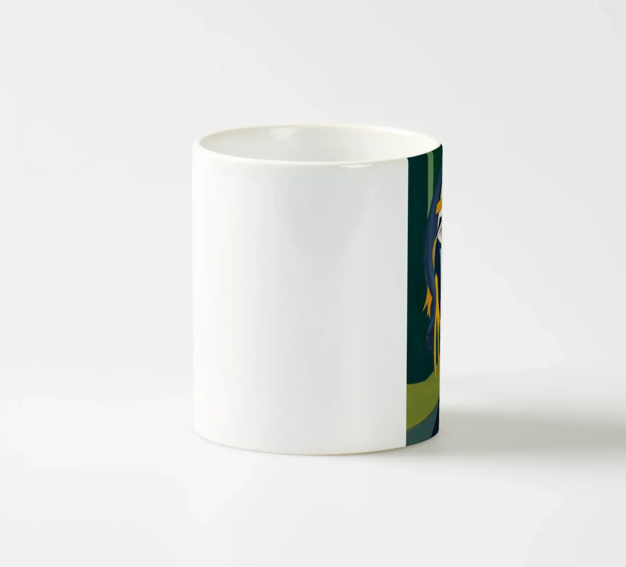 Sguardo cubista di smeraldo tazza in ceramica da Peak Delusion