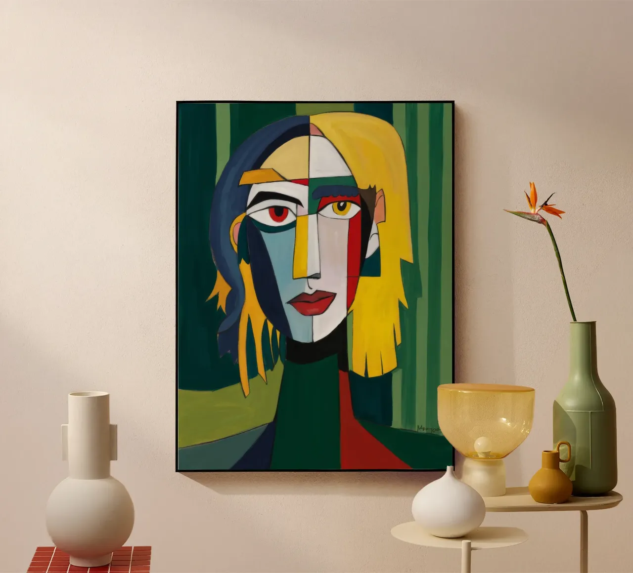Mirada cubista esmeralda metacrilato de Peak Delusion