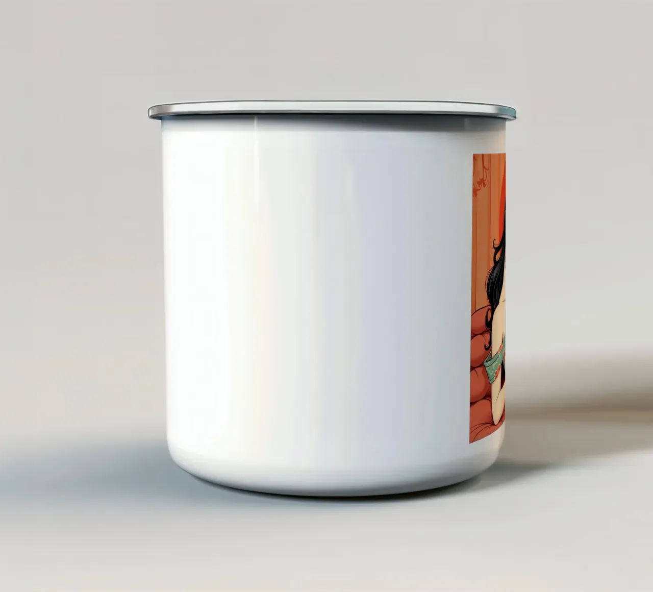 Dea giapponese tazza in smalto da van hellen