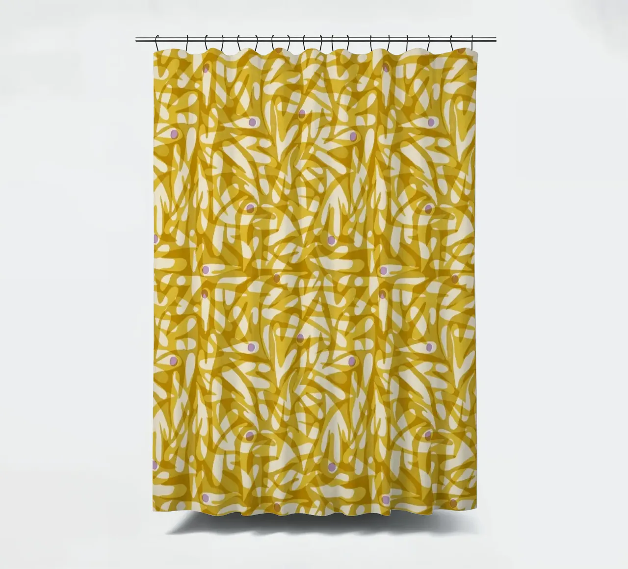 Cyano Pattern No 05 Duschvorhang von treechild