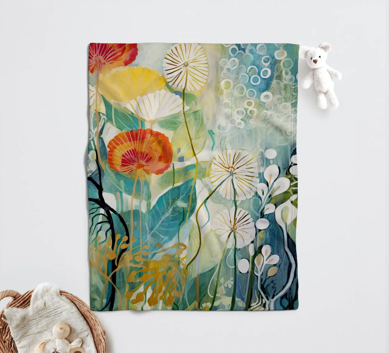 Wall-art by Imagine fleece blanket by Imagine