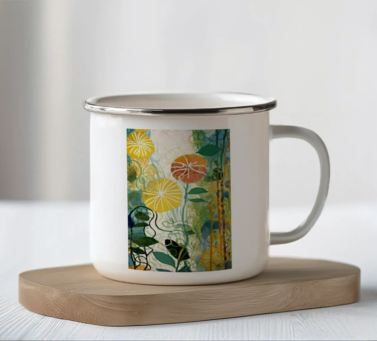 Arte da parete di Imagine tazza in smalto da Imagine