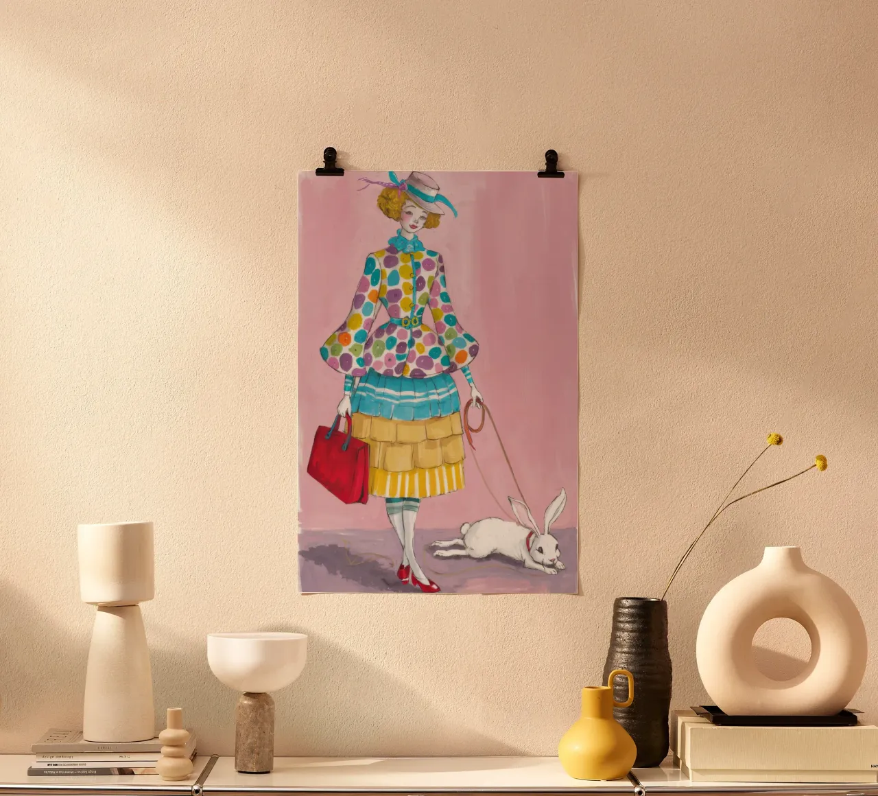 Coniglietto a spasso con capriccio poster da Peak Delusion