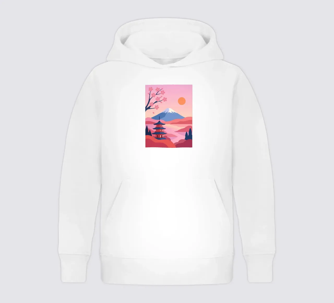 kirschblüten natur Kinder Hoodie von pastel color shape