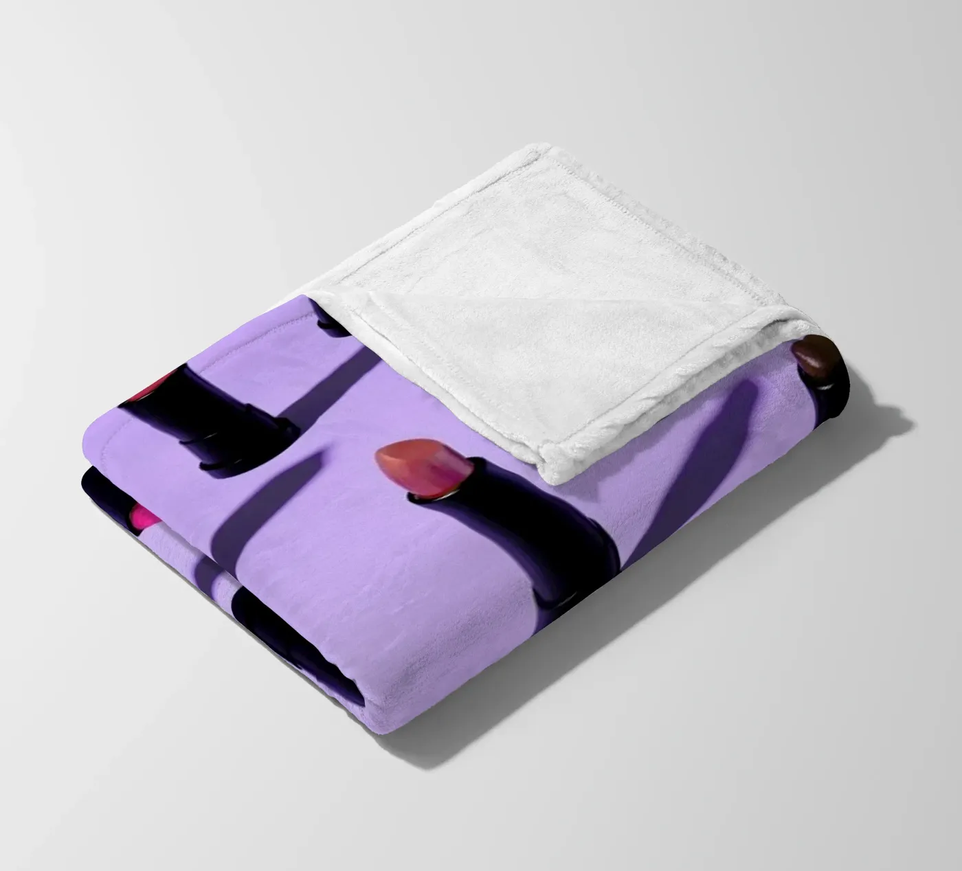 Lipstick Fleecedecke von Kyla Elaine