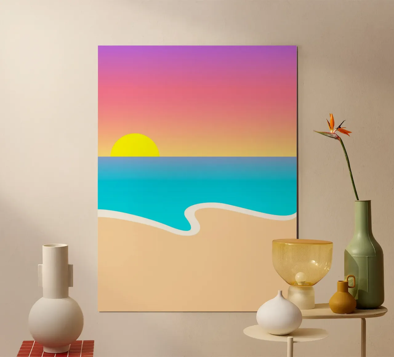 twilight scenery ocean hahnemühle by pastel color shape