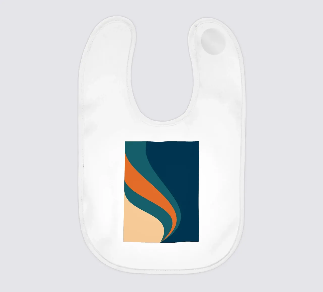 onda che scorre per linee curve bavaglino da pastel color shape