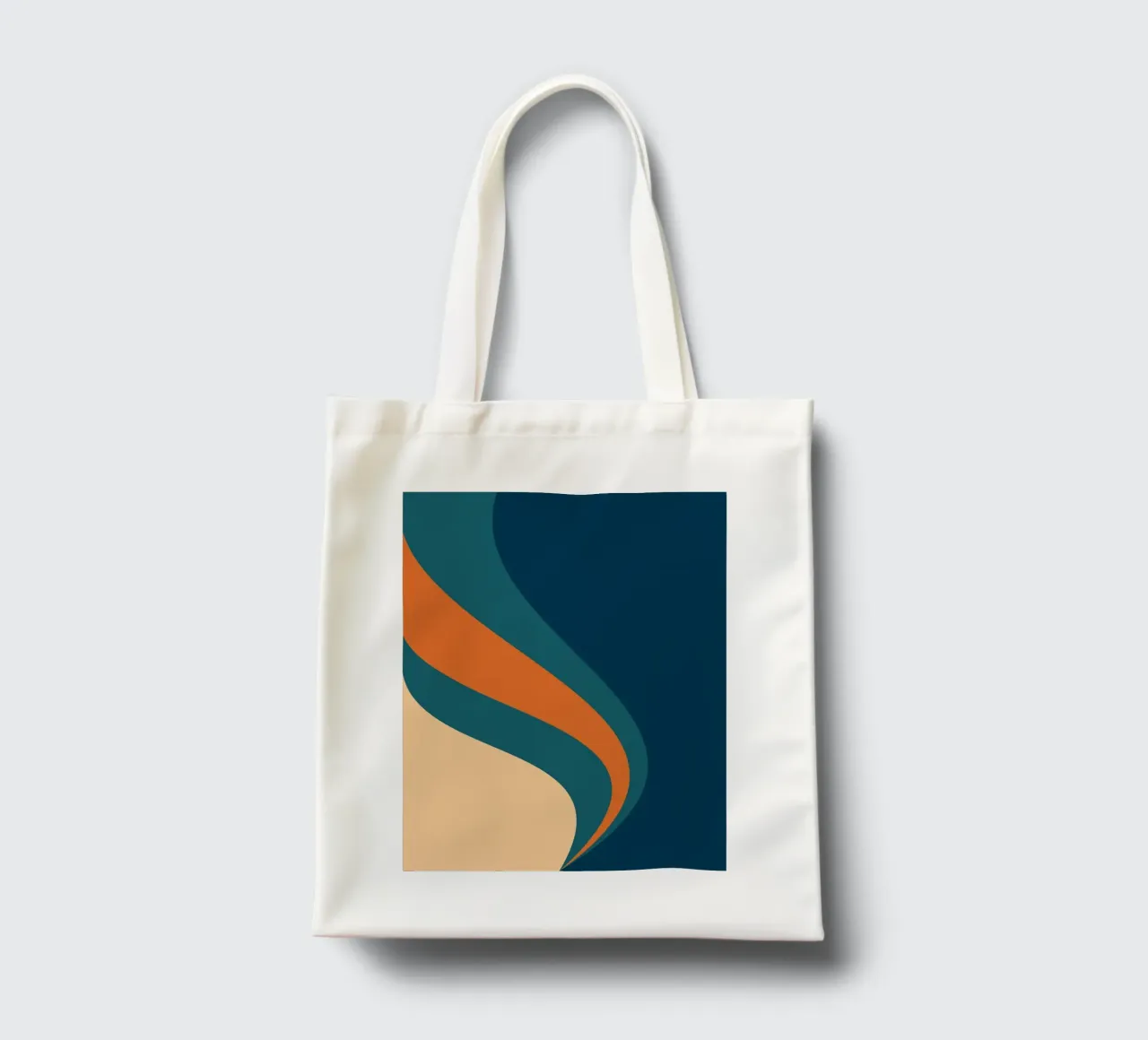 onda che scorre per linee curve borsa in juta da pastel color shape