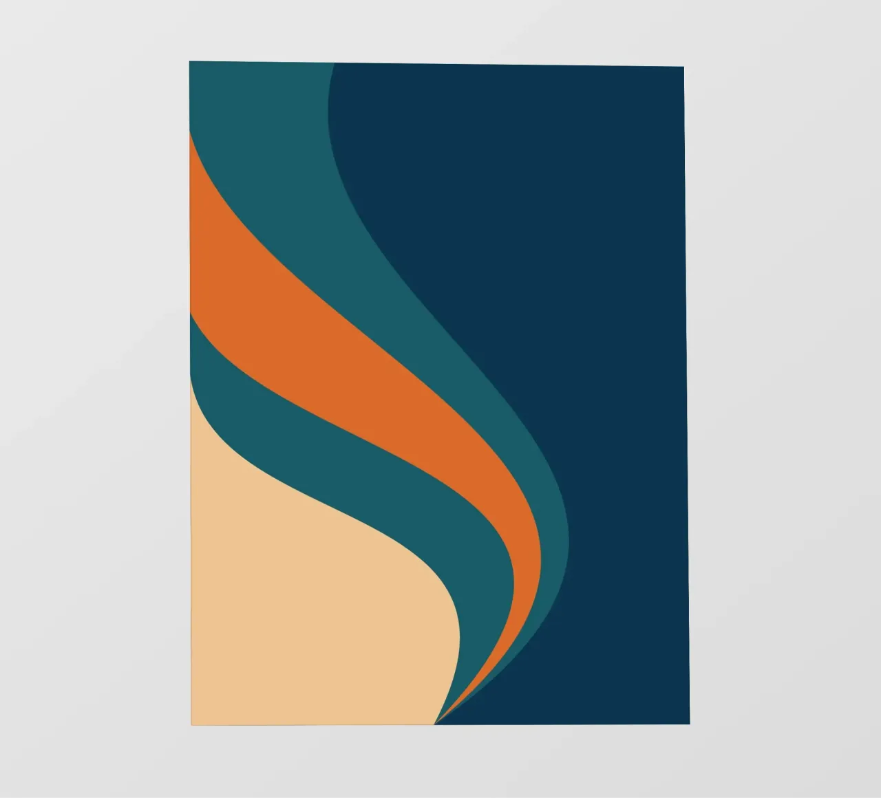 onda che scorre per linee curve pellicola backlit da pastel color shape