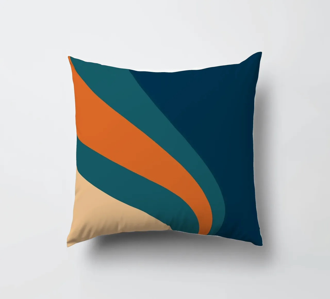 onda che scorre per linee curve cuscino da pastel color shape