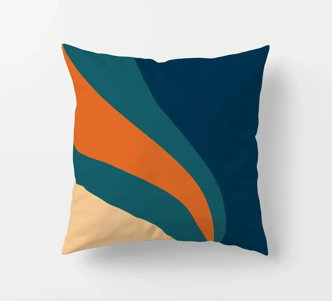 onda che scorre per linee curve cuscino da pastel color shape