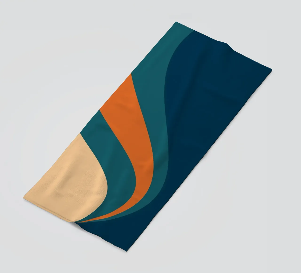 onda che scorre per linee curve telo mare da pastel color shape