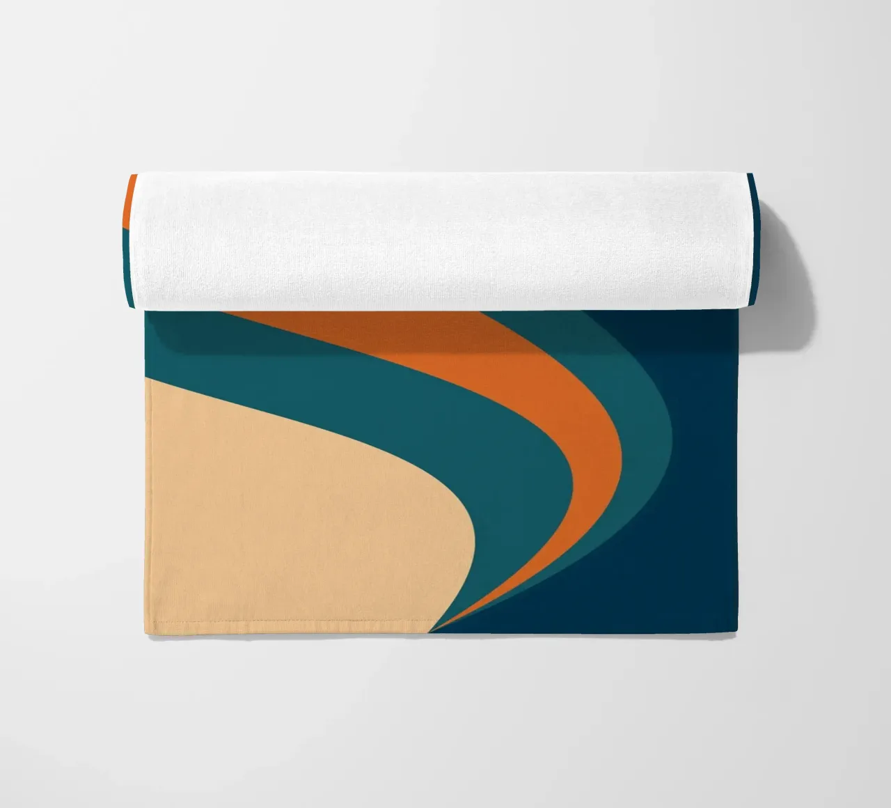 onda che scorre per linee curve telo mare da pastel color shape