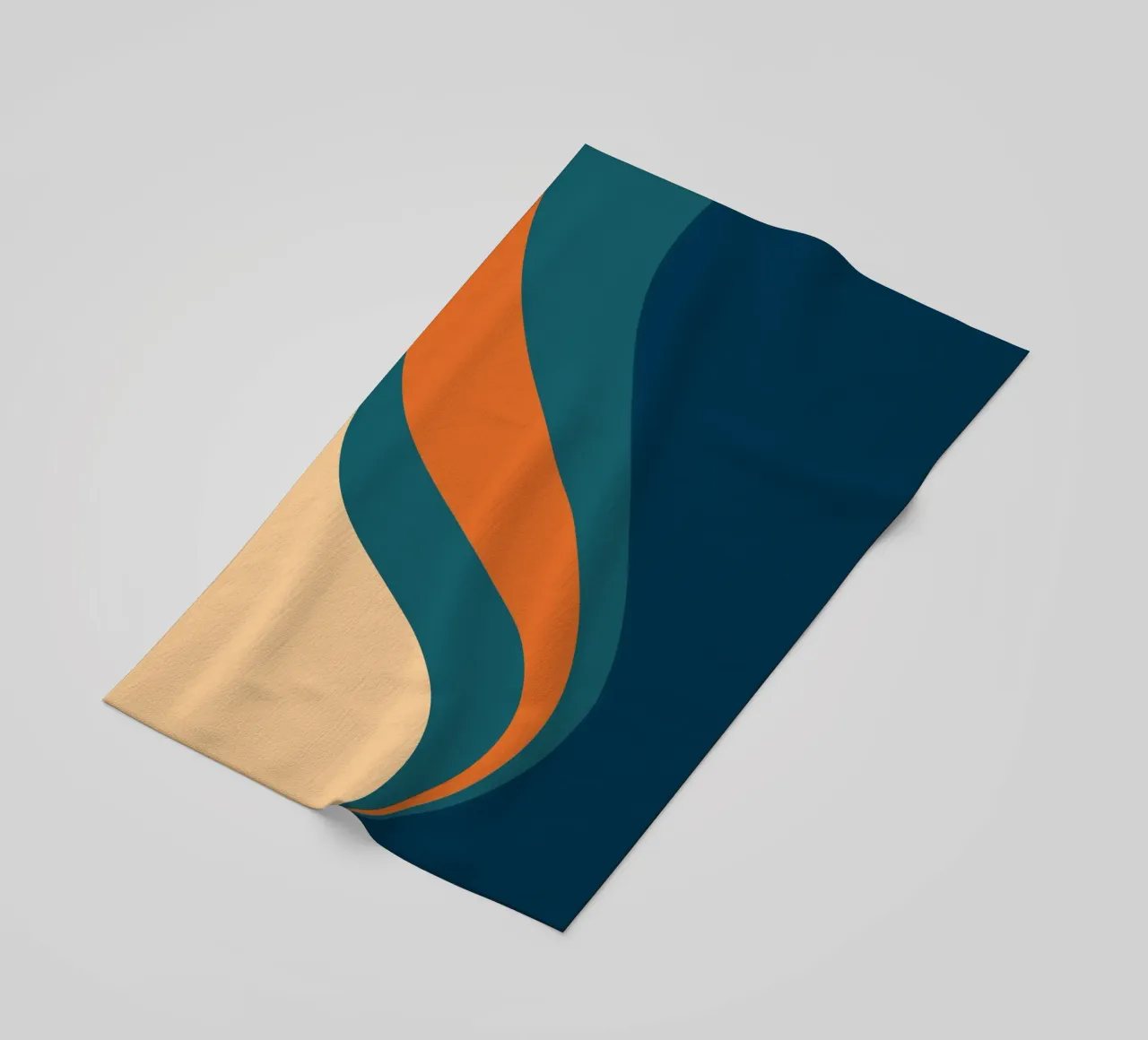 onda che scorre per linee curve telo mare da pastel color shape