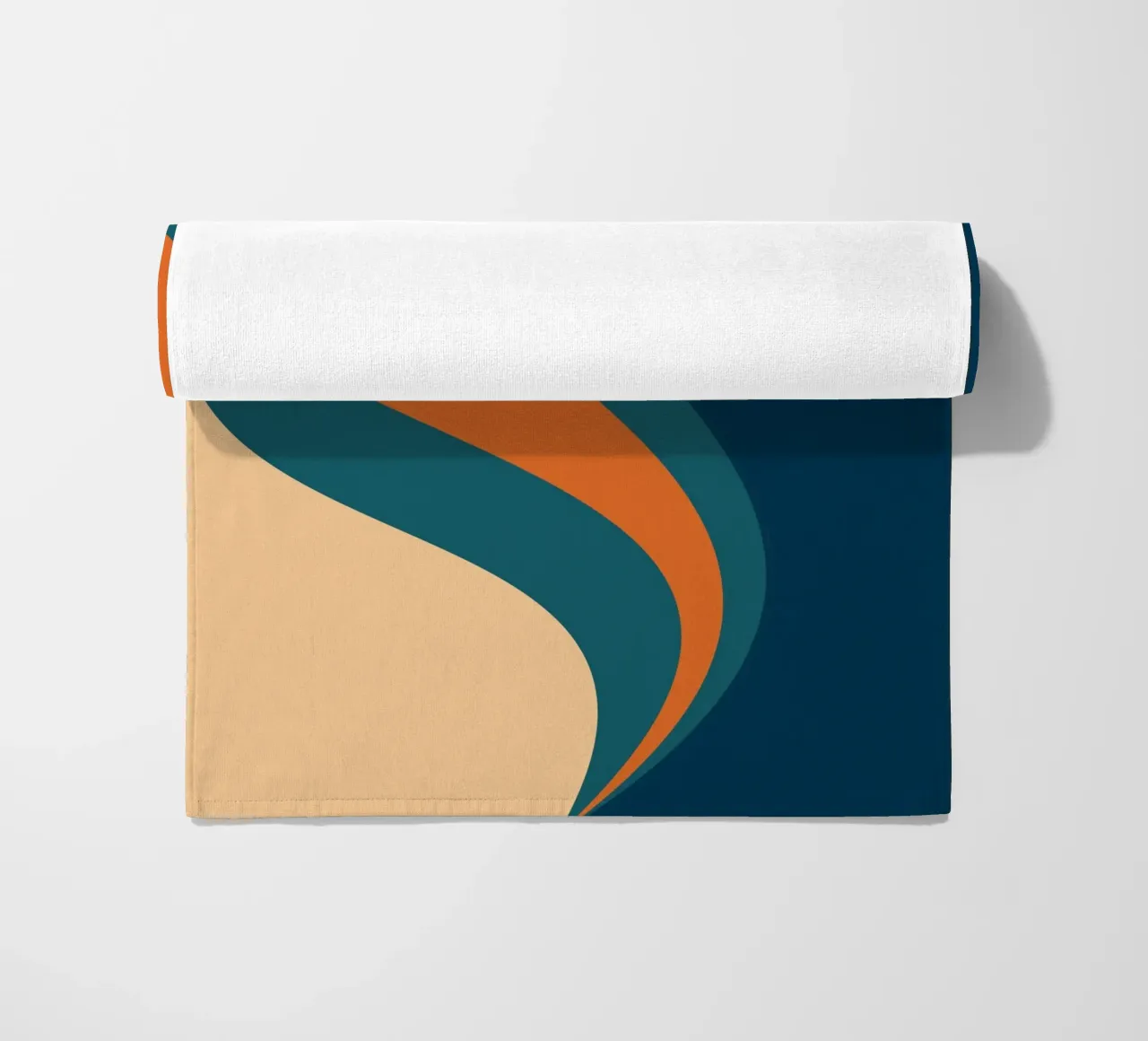 onda che scorre per linee curve telo mare da pastel color shape