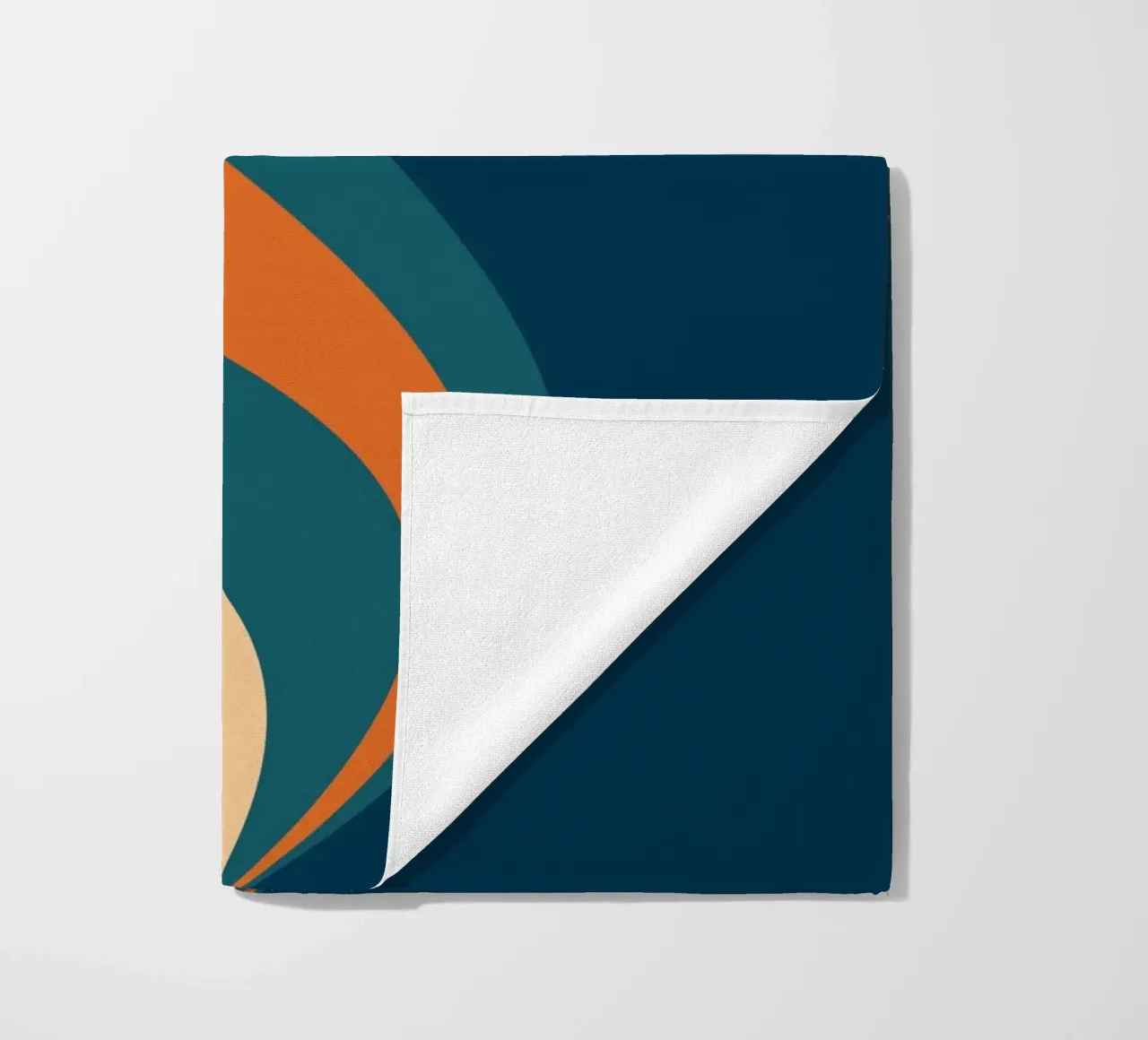 onda che scorre per linee curve telo mare da pastel color shape