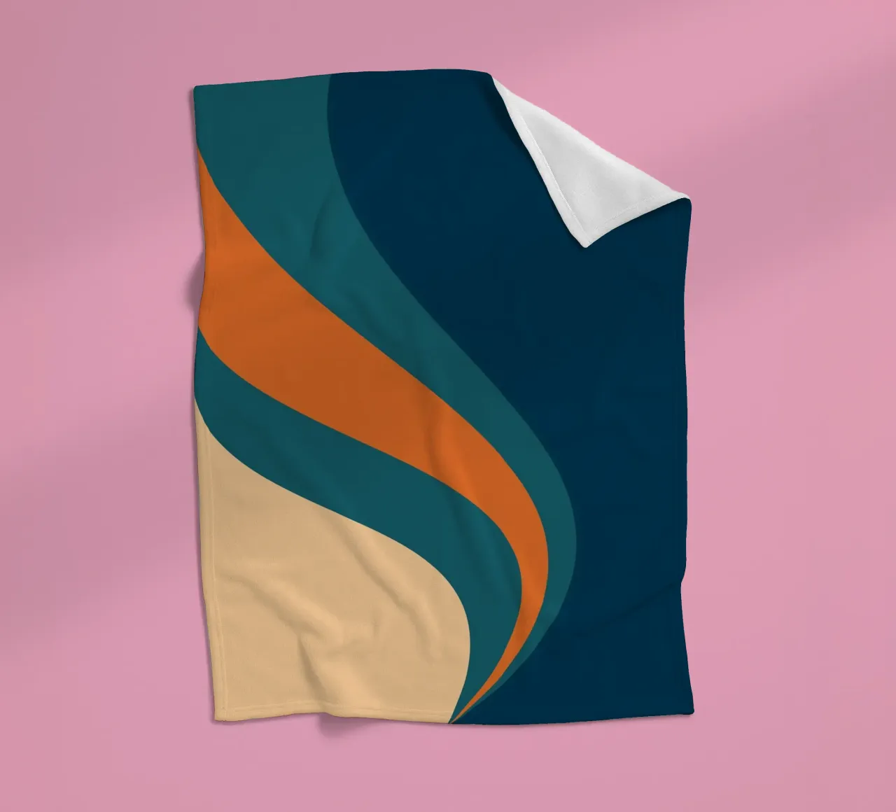 onda che scorre per linee curve coperta in pile da pastel color shape
