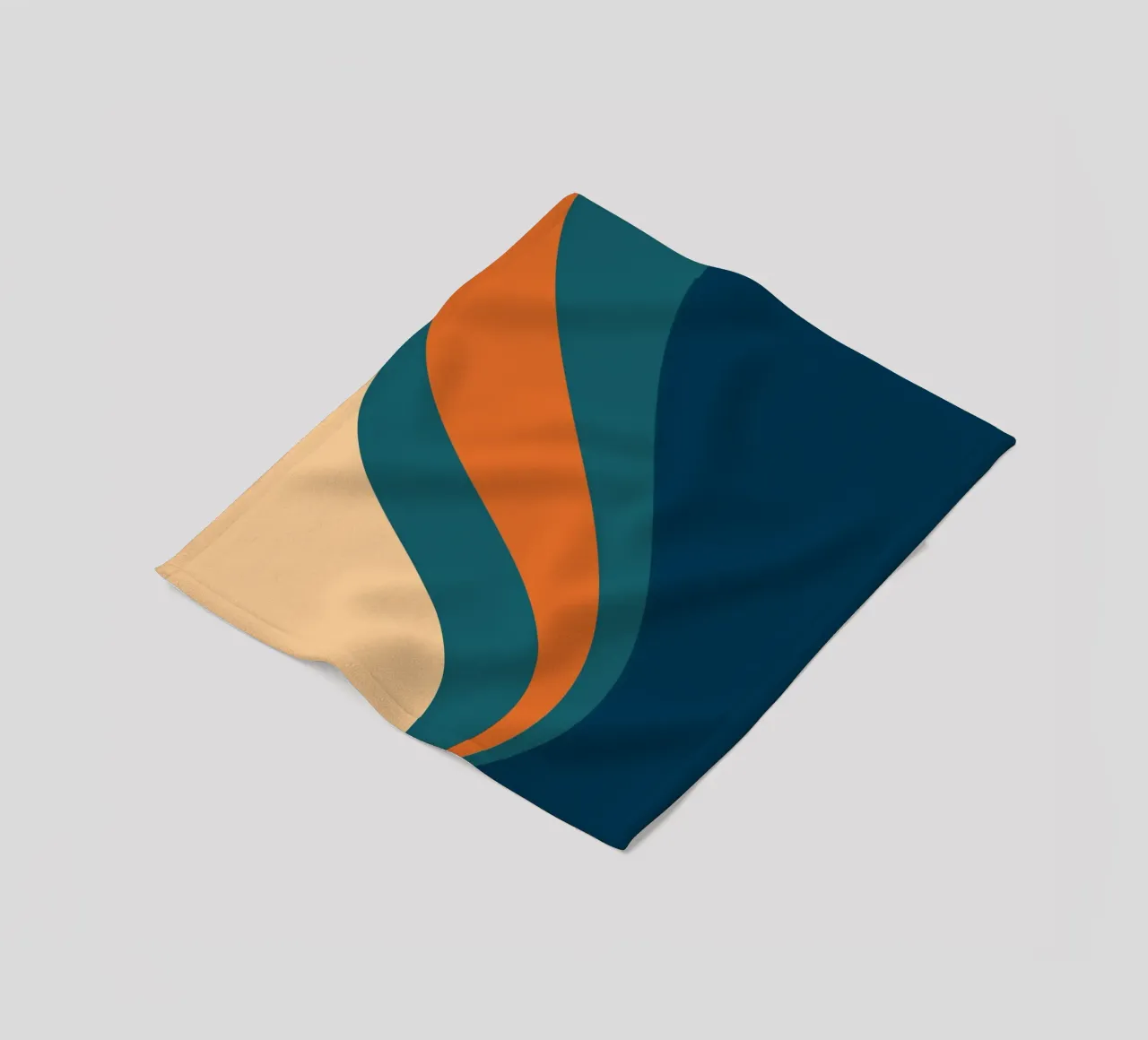 onda che scorre per linee curve coperta in pile da pastel color shape