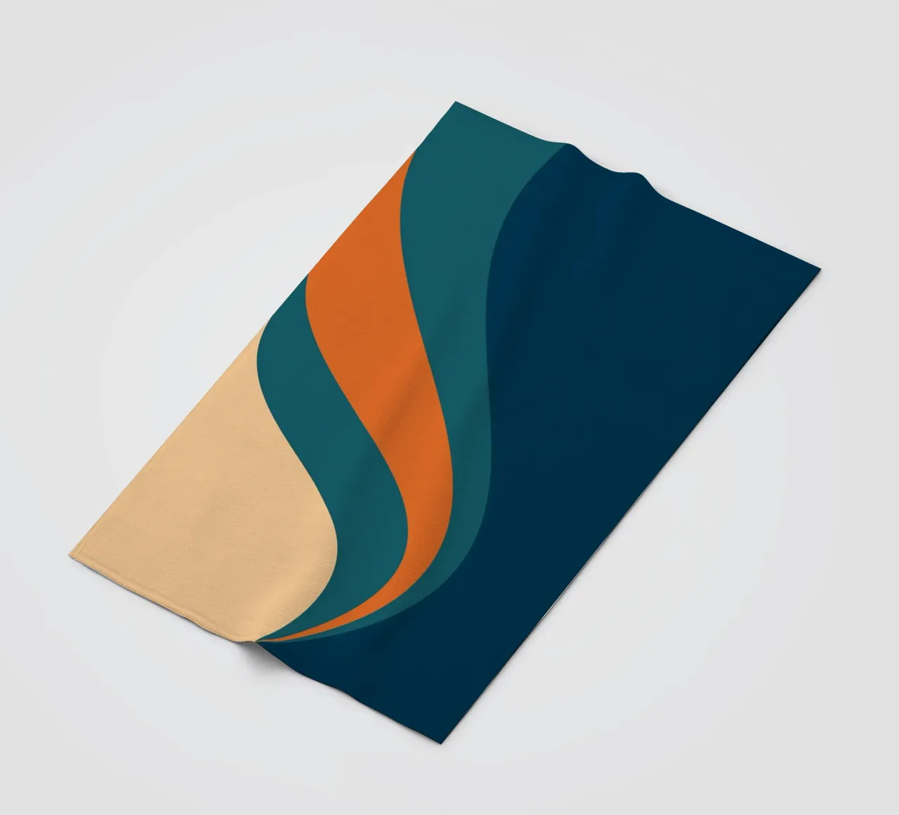 onda che scorre per linee curve coperta in pile da pastel color shape