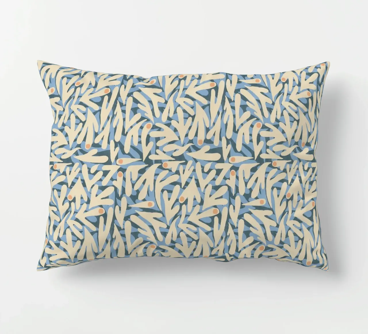 Cyano Pattern No 06 Kissen von treechild