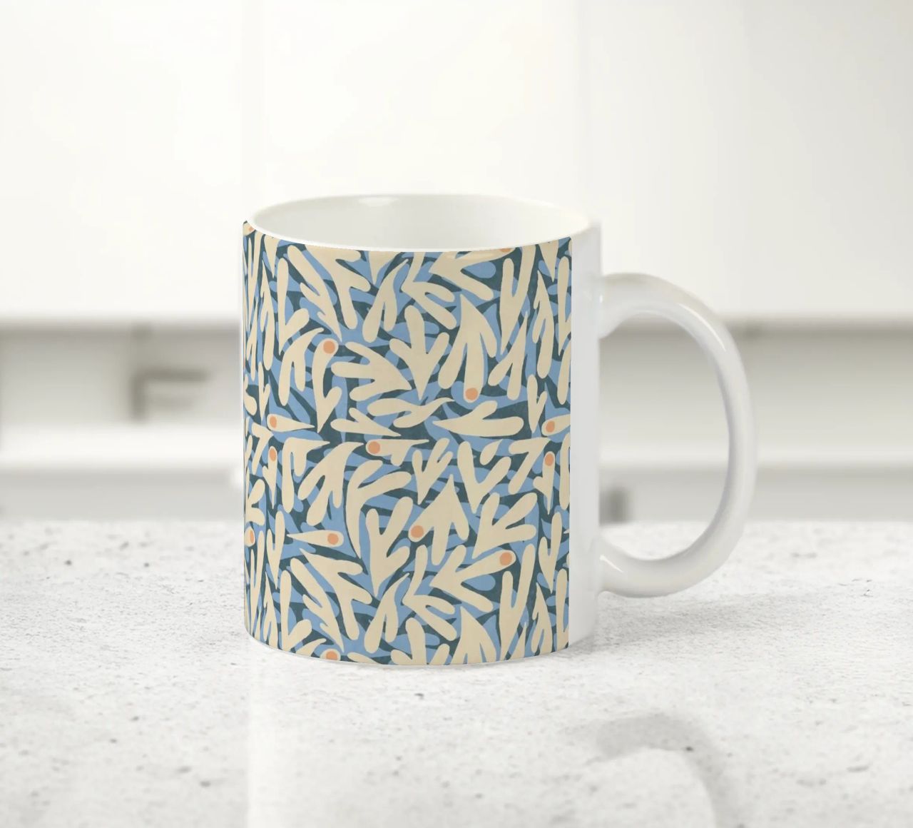 Cyano Pattern No 06 tazza in ceramica da treechild