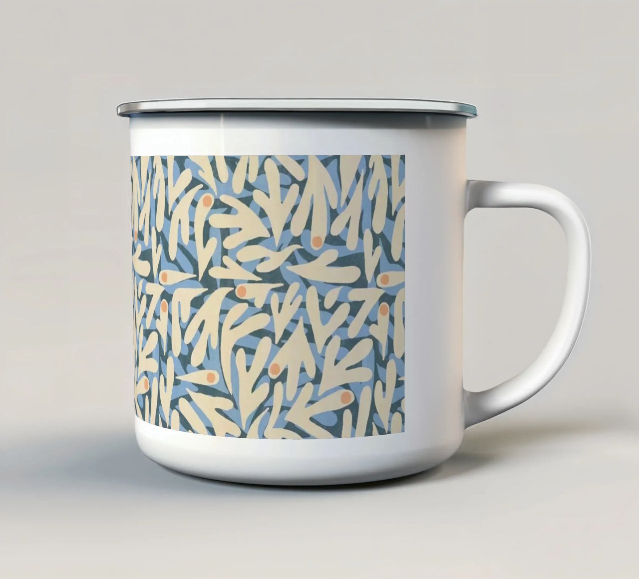 Cyano Pattern No 06 tazza in smalto da treechild